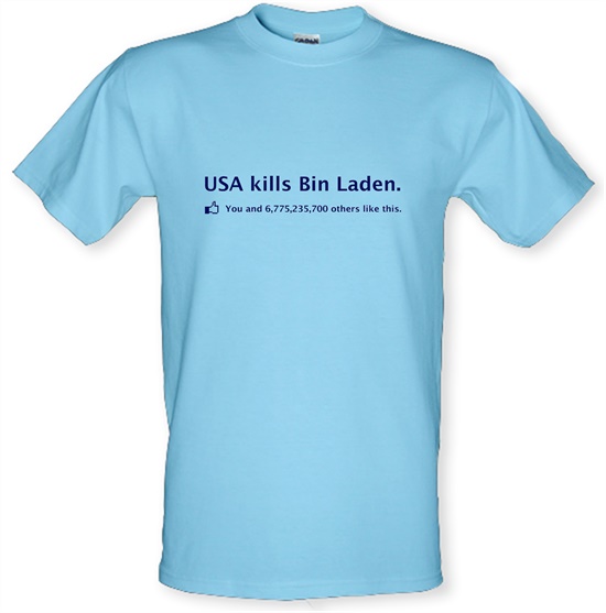 Bin Laden Facebook t-shirts